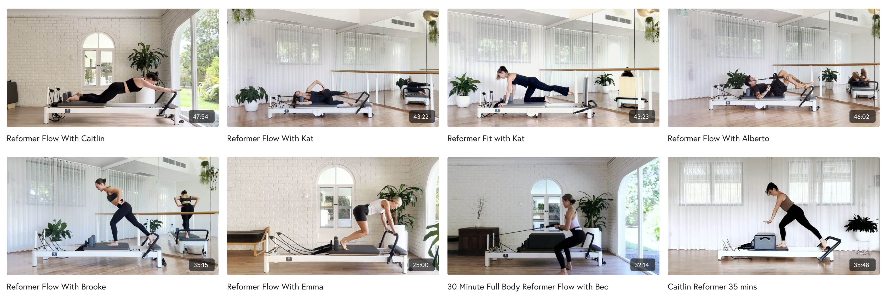 Online workout for Aldi Reformer Machine and other at home reformers